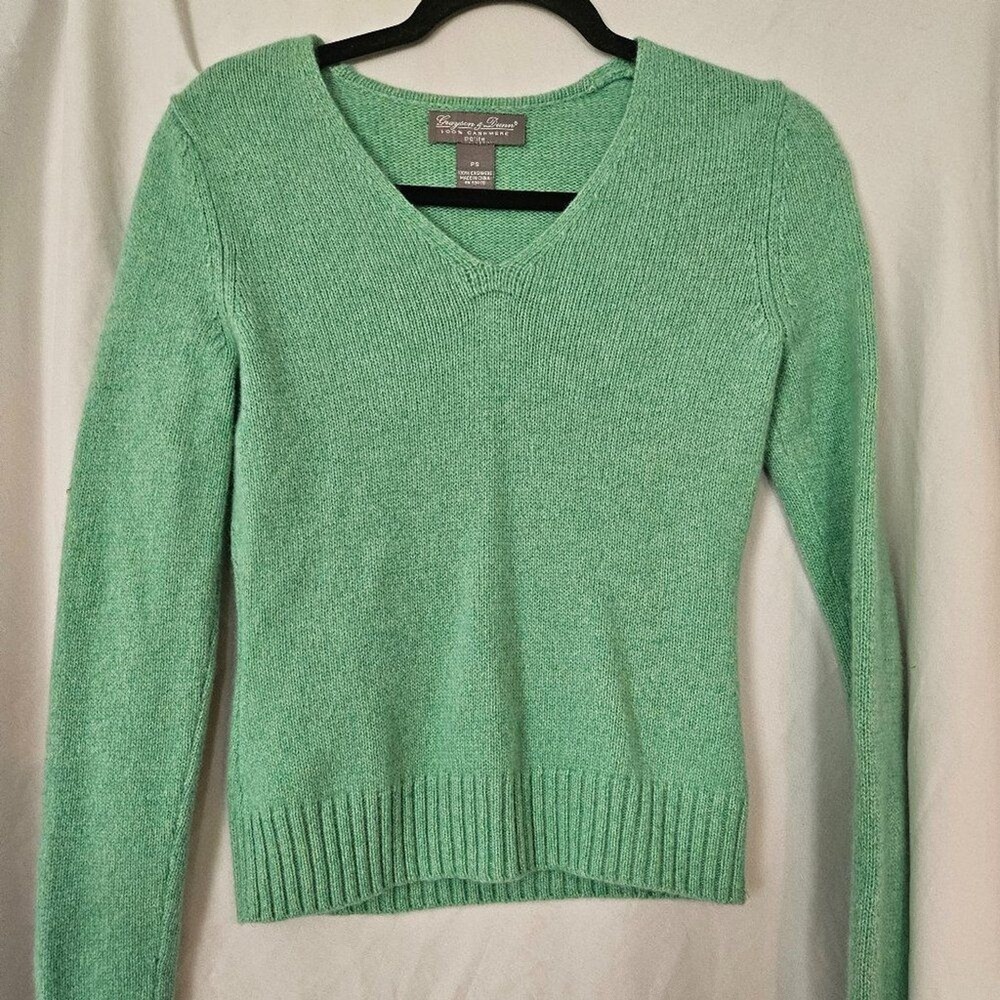 Grayson & Dunn 100% cashmere  v-neck sweater SZ PS